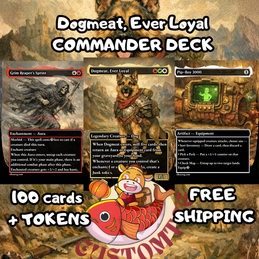 🐶✨ Dogmeat, Ever Loyal — Custom Deck (100 Cards + Tokens) ✨🐶