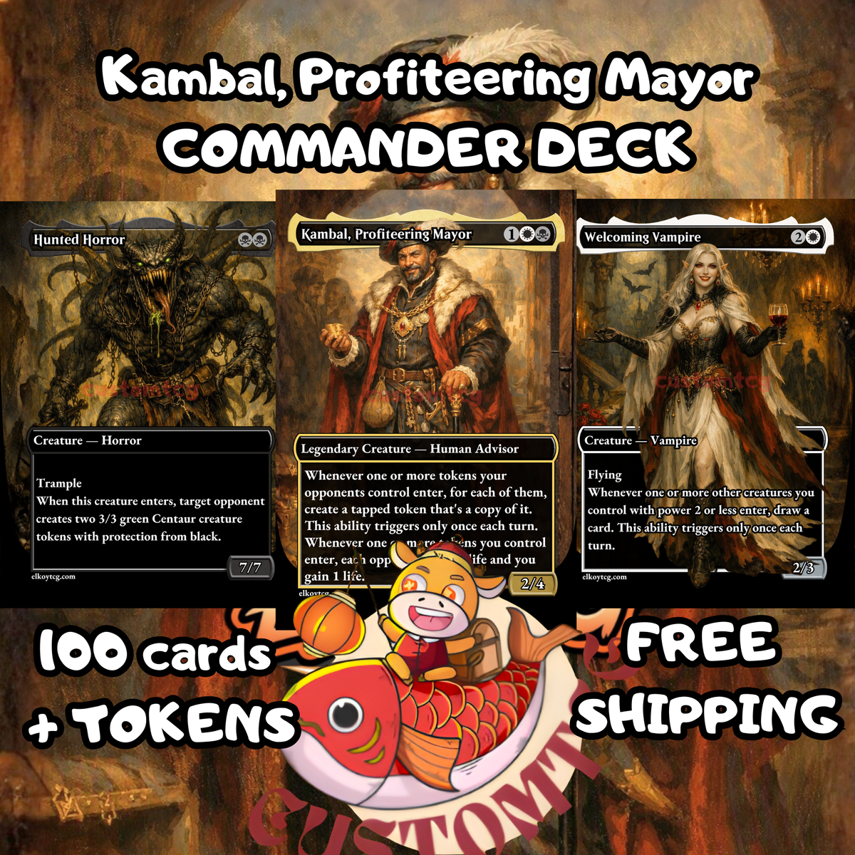 Kambal, Profiteering Mayor — Orzhov Token Swarm Custom Deck
