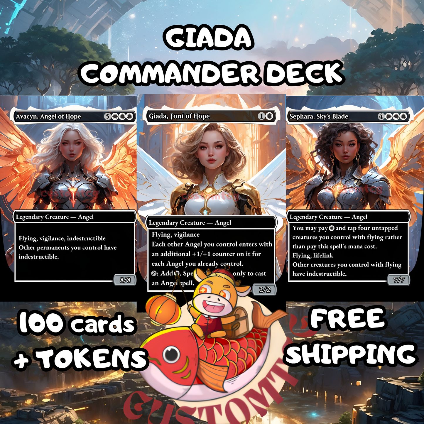 Giada Angel Custom Deck – Cybernetic Glory (Top 12 EDH Custom Series)