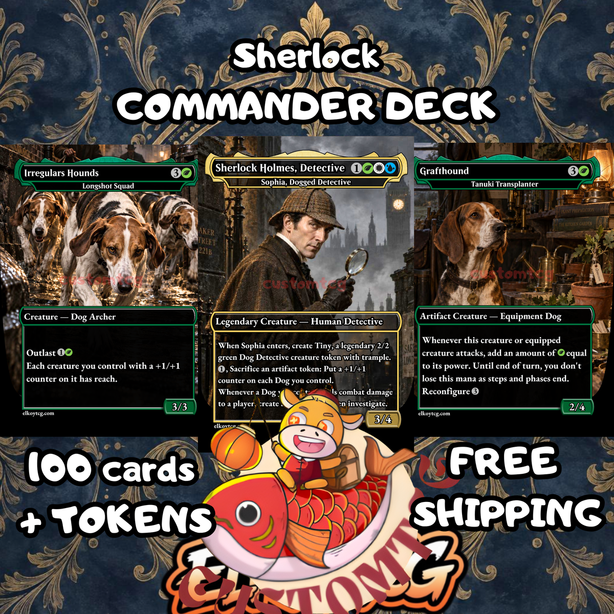 SHERLOCK HOLMES Custom Deck