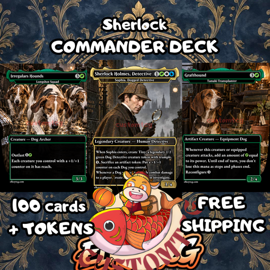 SHERLOCK HOLMES Custom Deck
