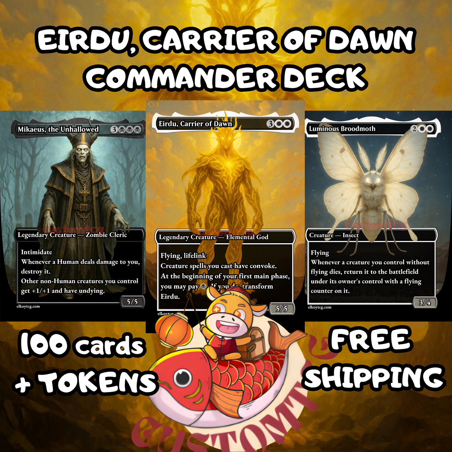 🌓 Eirdu, Carrier of Dawn // Isilu, Carrier of Twilight — Custom Commander Deck