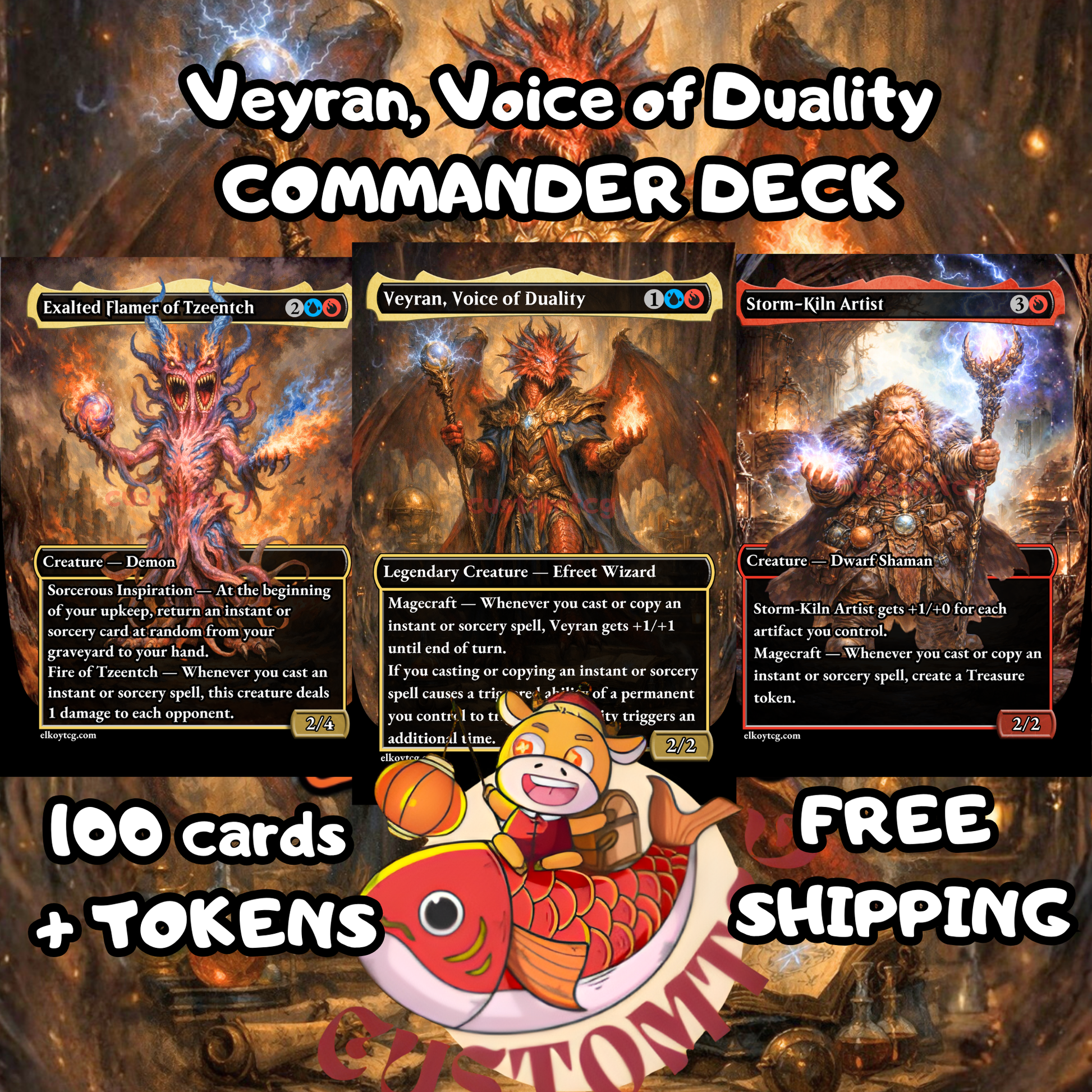 mtg veyran voice of duality commander deck Veyran, Voice of Duality — Custom Deck 🔥 – ElkoyTCG