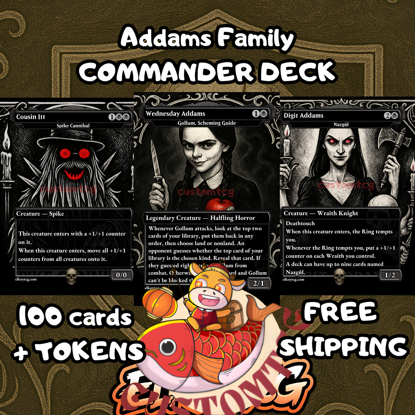 Addams Family Custom Deck
