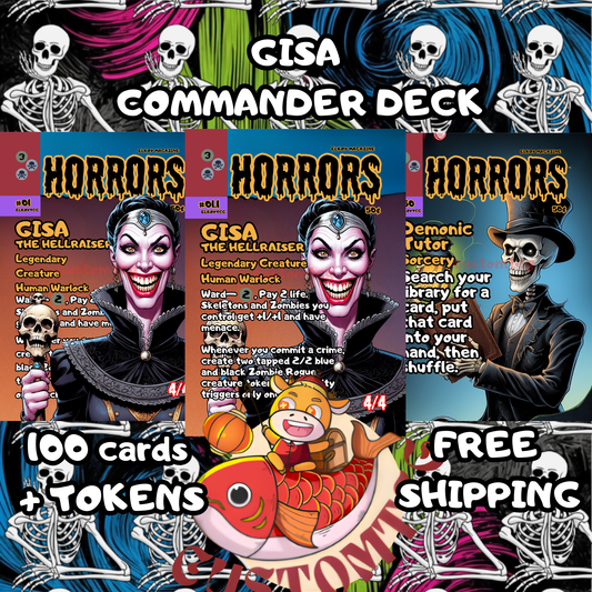 G1sa Custom C0mm4nder Deck - Halloween Themed