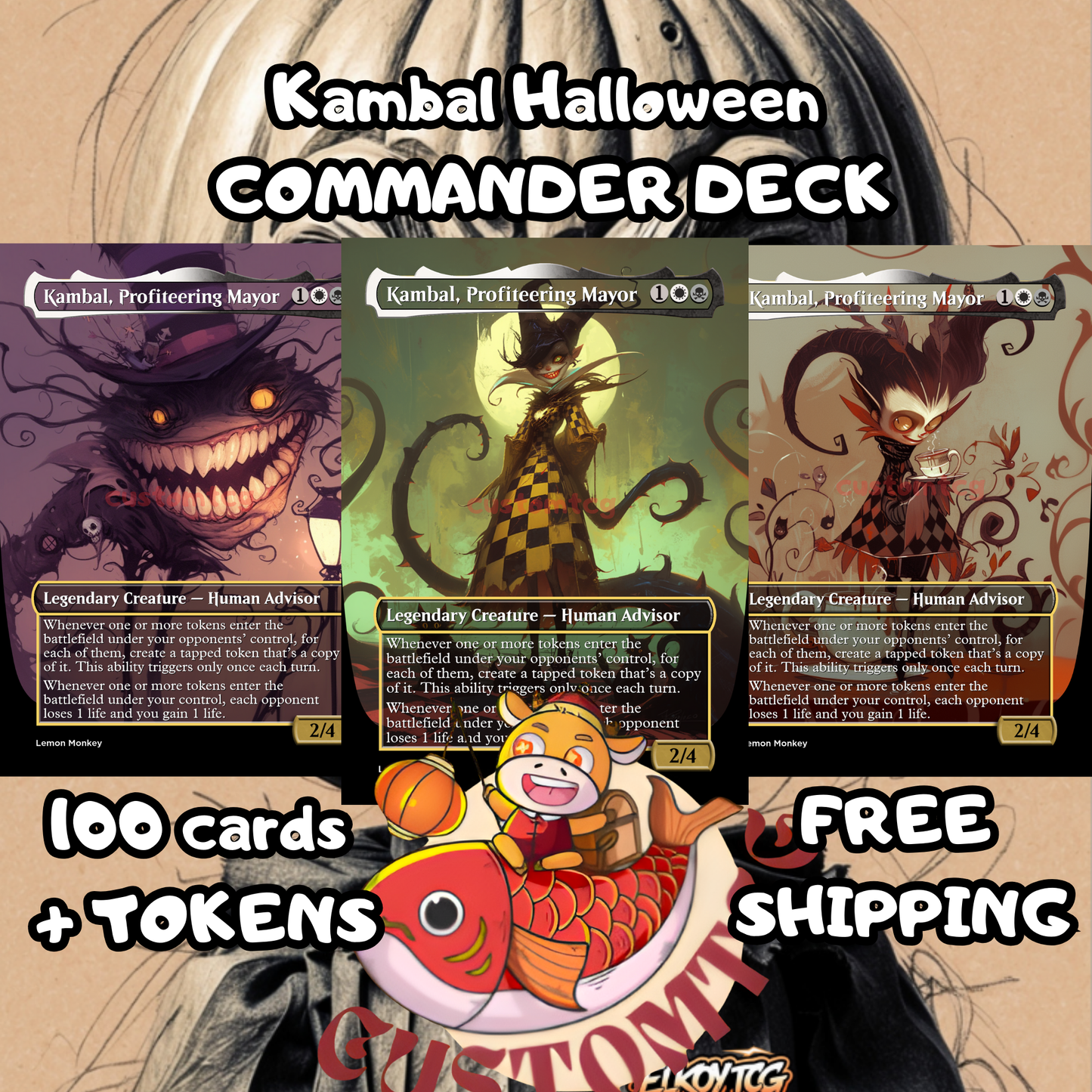 K4mb4l C0mmander Deck - Halloween