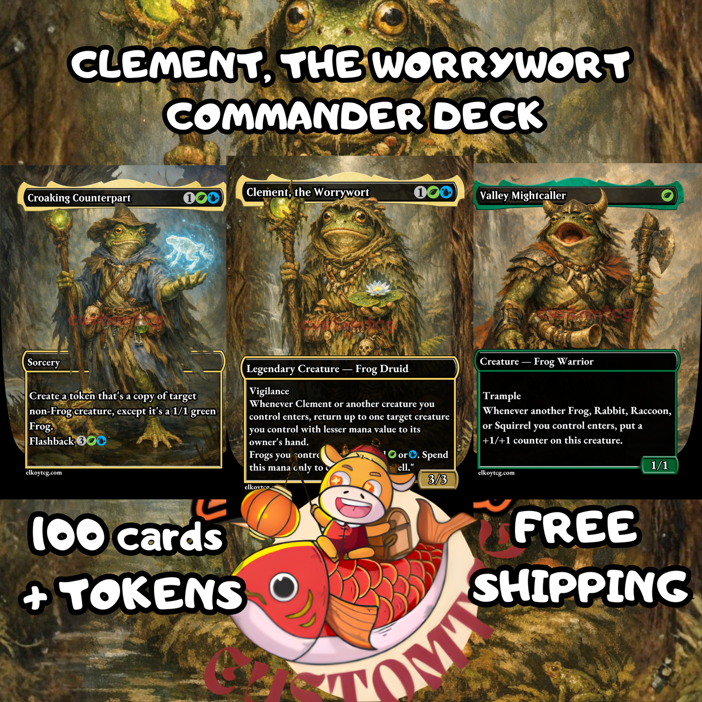 Clement, the Worrywort Custom Mtg Commander Deck – ElkoyTCG