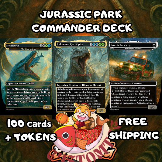 INDOMINOUS JURASSIC PARK CUSTOM DECK