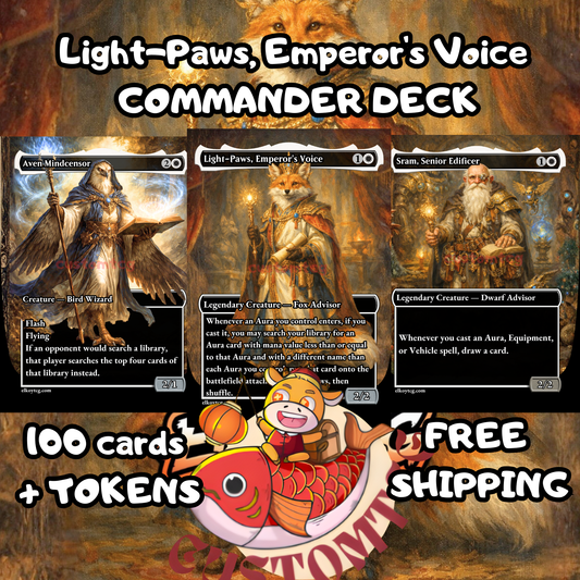 Light-Paws, Emperor’s Voice — Commander Deck 🦊✨
