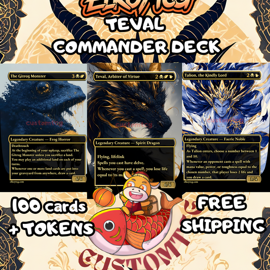 Teval, Arbiter of Virtue - Custom Golden Deck