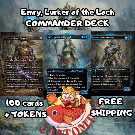 Emry, Lurker of the Loch - Mono-Blue Artifact Custom Deck