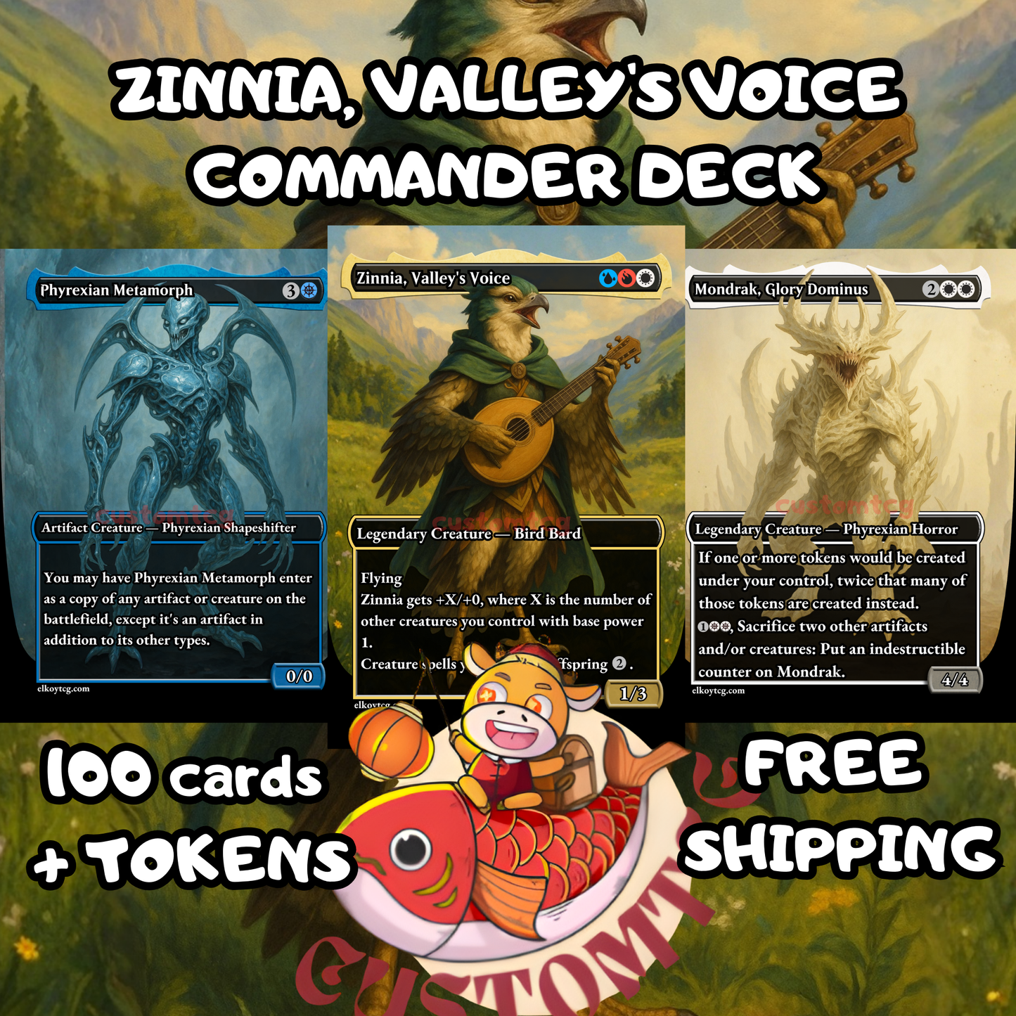 Zinnia, Valley’s Voice — Custom Commander Deck ✨
