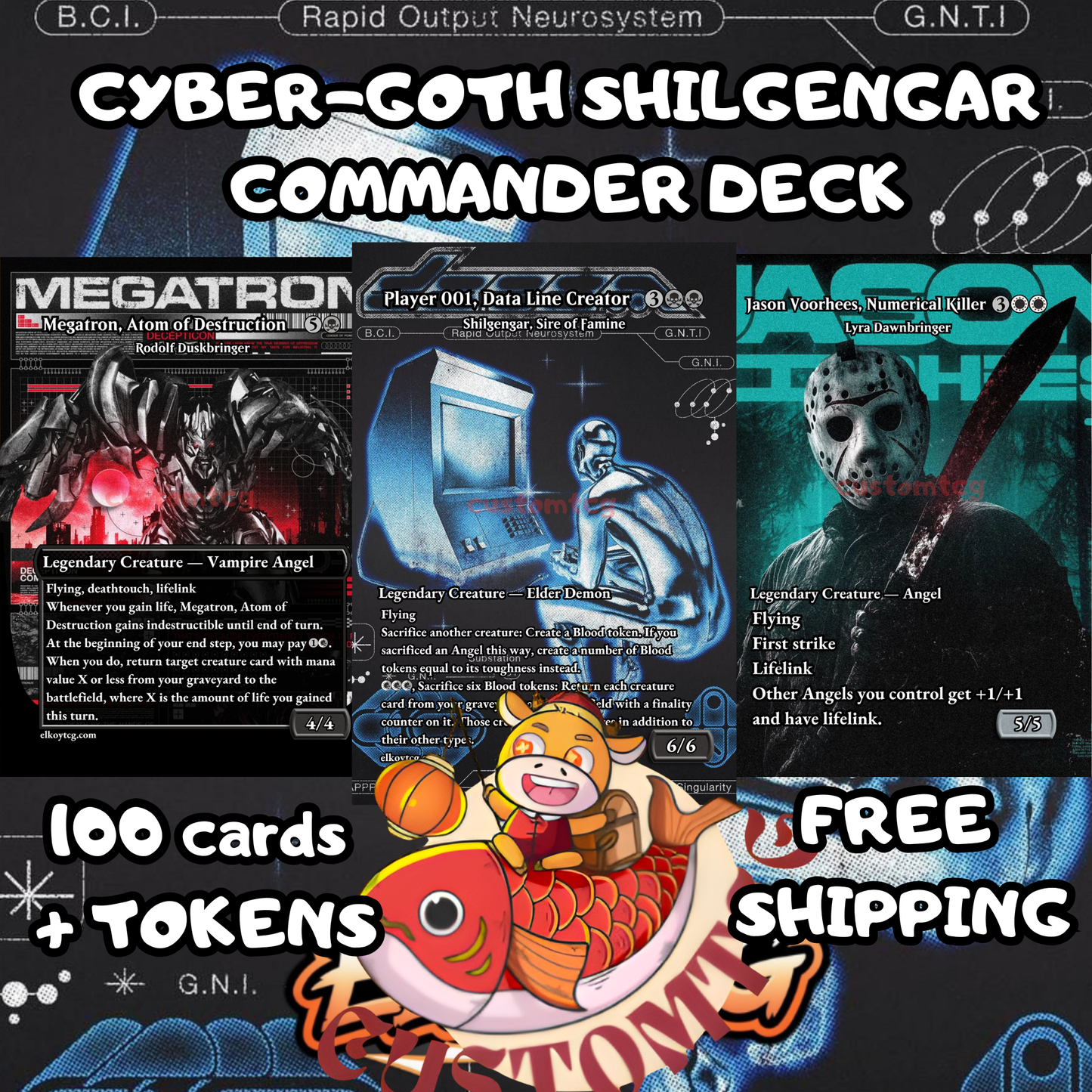 Cyber-Goth Shilgengar Deck — DROP 3.0 - Limited to only 30 units