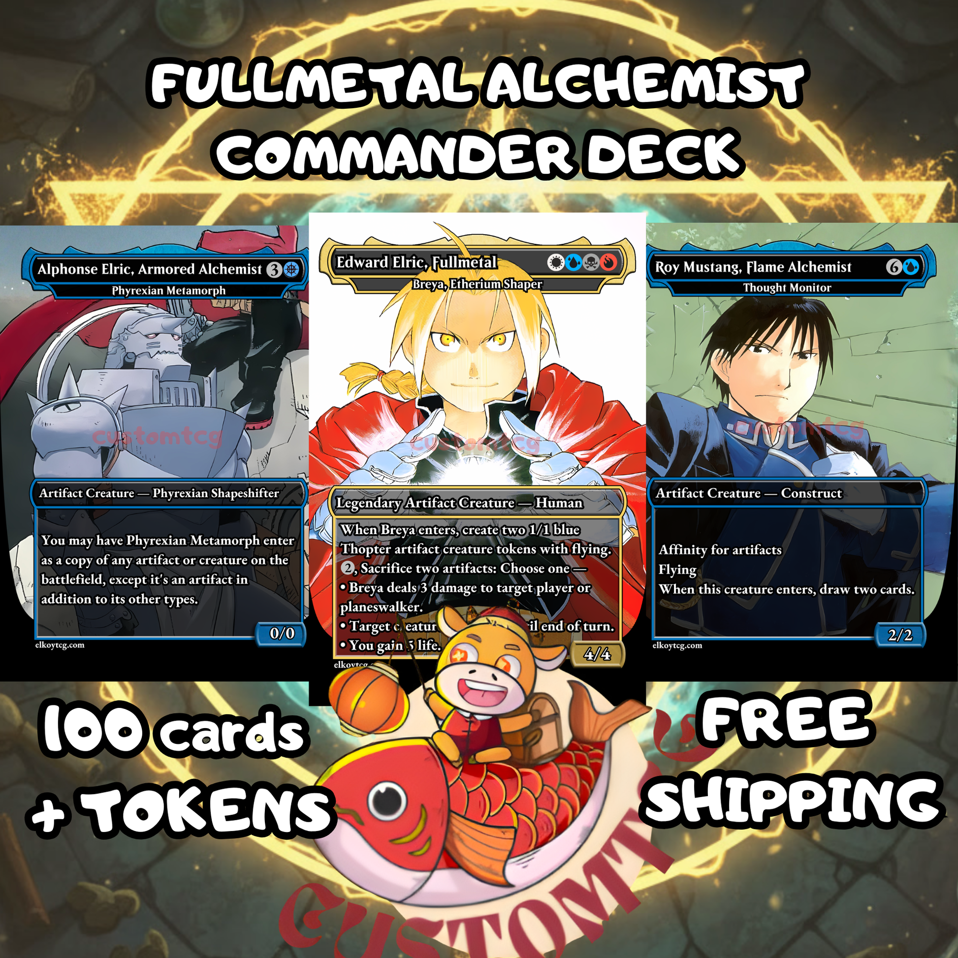 Fullmetal Alchemist Themed — Breya, Etherium Shaper Custom Commander Deck – ElkoyTCG