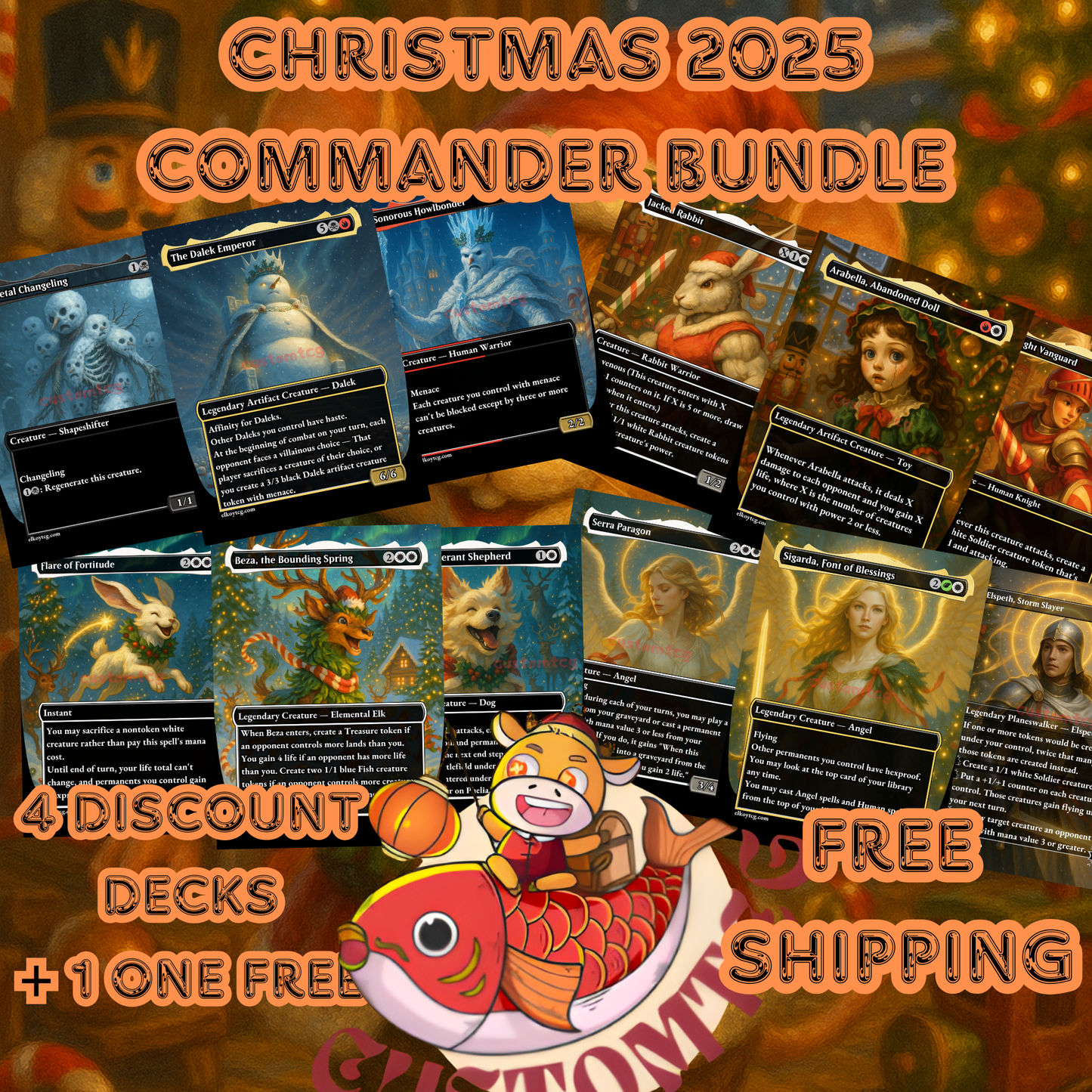 Christmas 2025 Commander Bundle – 4 Decks + 1 Free