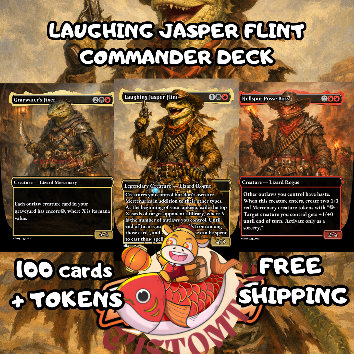 Laughing Jasper Flint Custom Deck