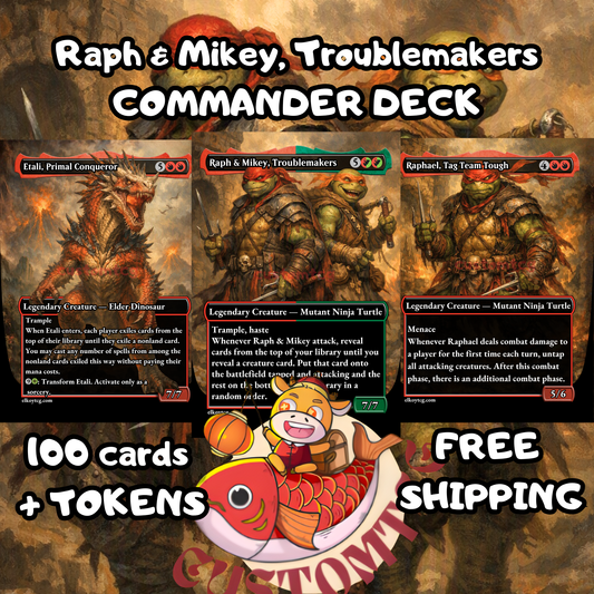 Raph & Mikey, Troublemakers custom deck
