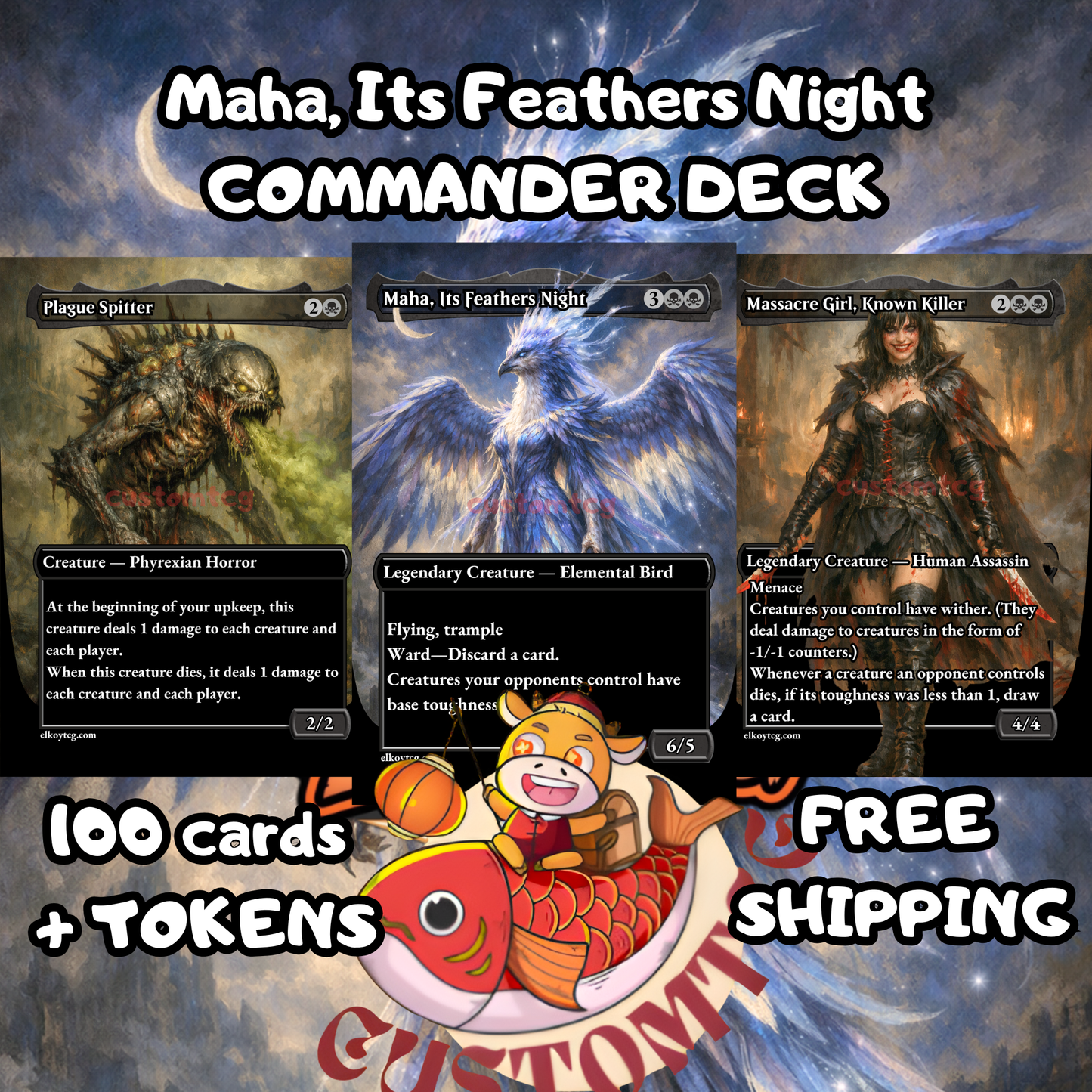 Maha, Its Feathers Night custom deck