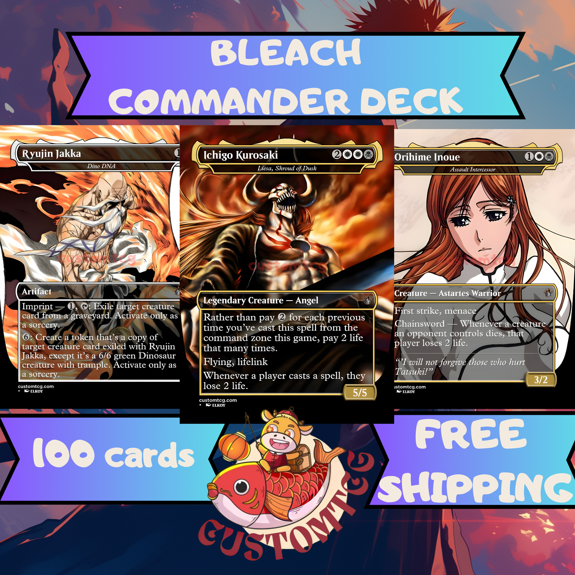 bleach mtg cards Bleach Custom Deck – ElkoyTCG
