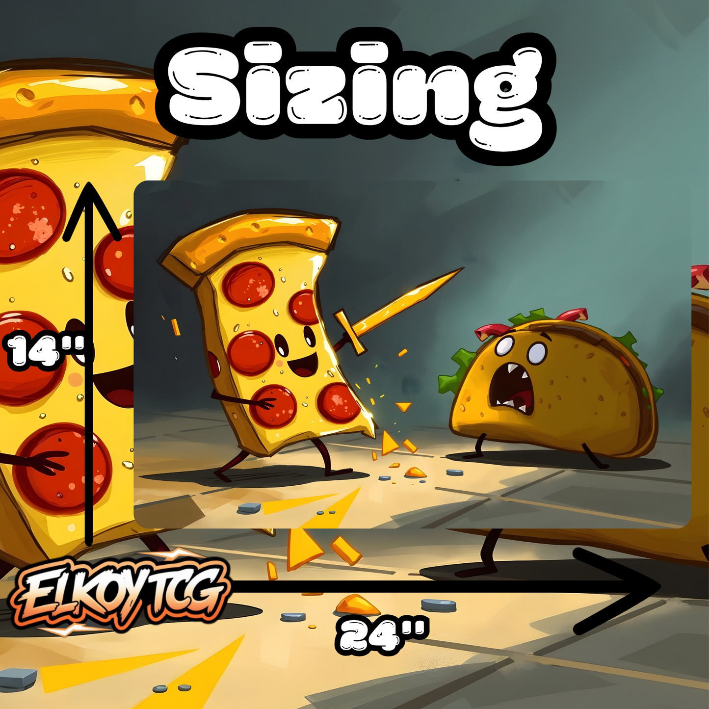 Food Fighters: Pizza vs. Taco Playmat