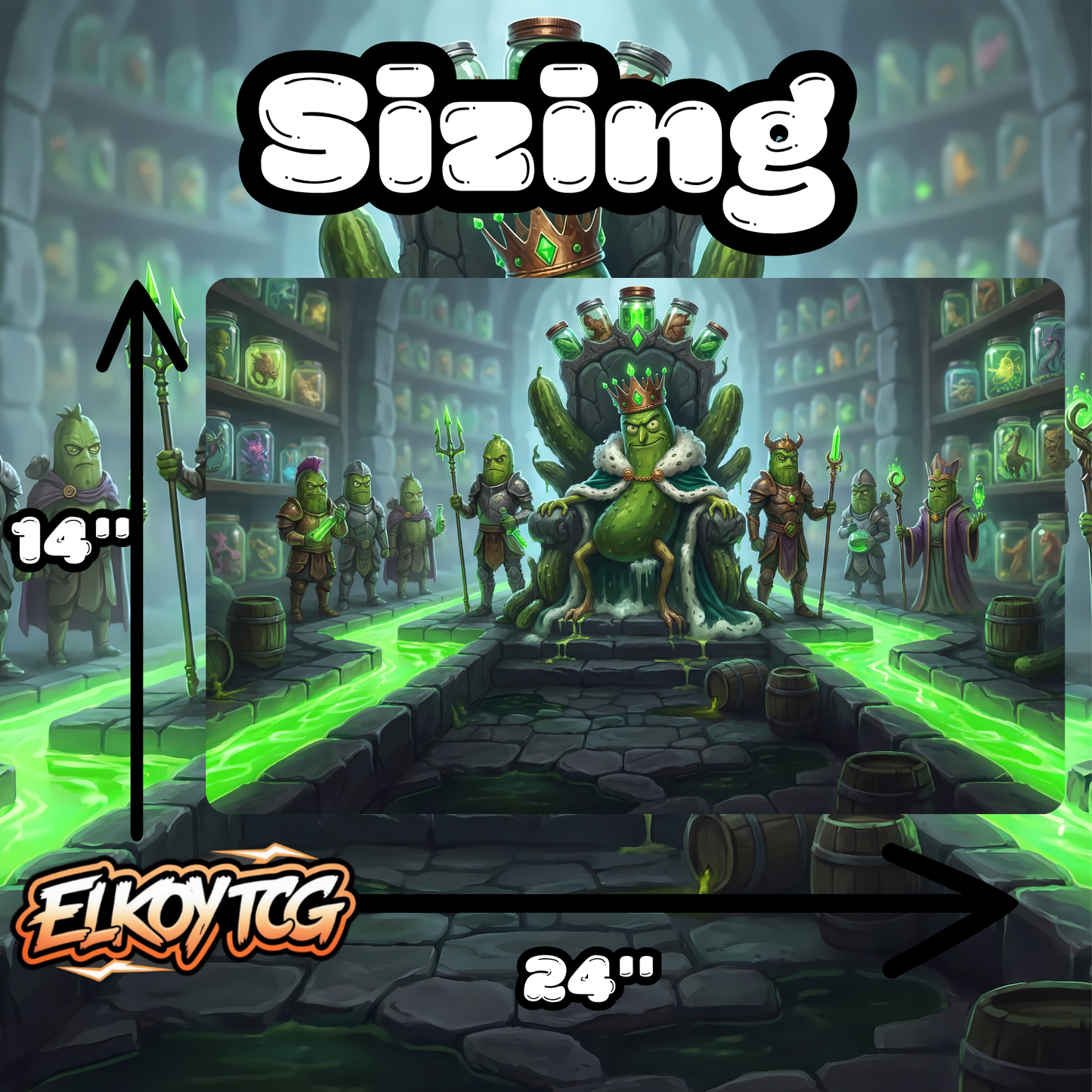 Pickle Throne Commander Playmat - Drop 2.1