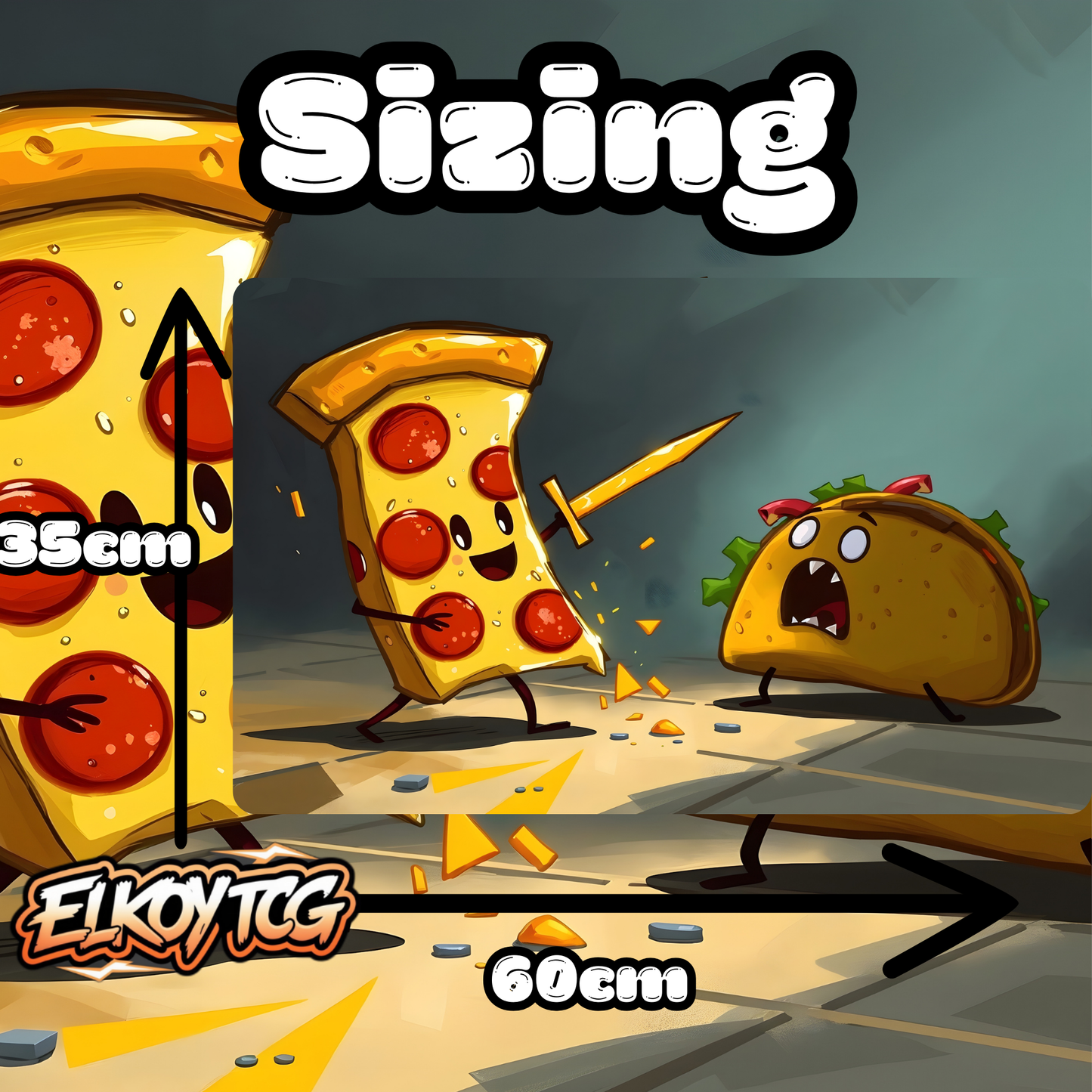 Food Fighters: Pizza vs. Taco Playmat