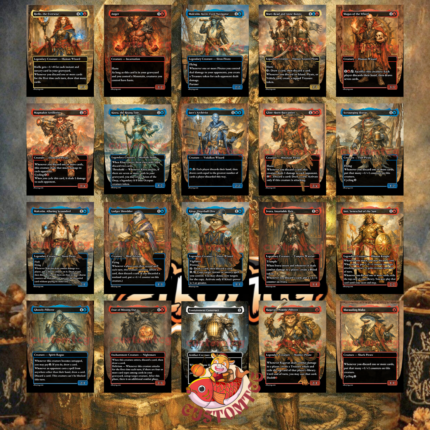 Captain Howler, Sea Scourge custom deck