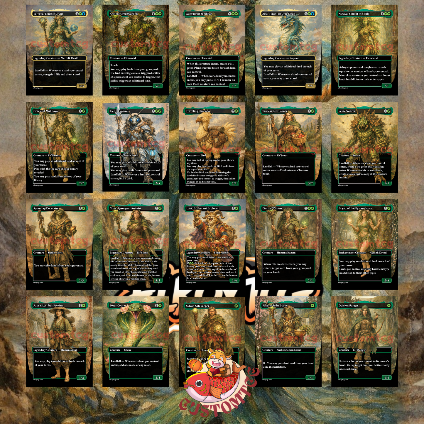 Tatyova, Benthic Druid Custom Deck