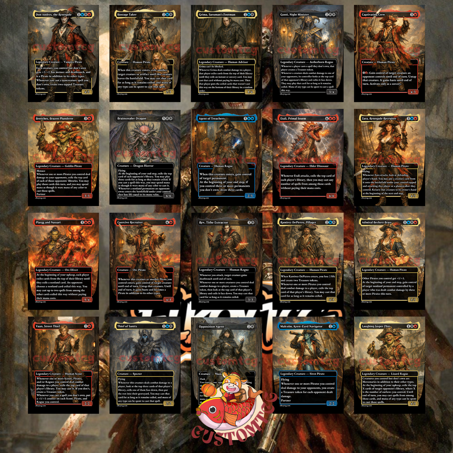 Don Andres, the Renegade — Grixis Steal & Pirates Custom Deck