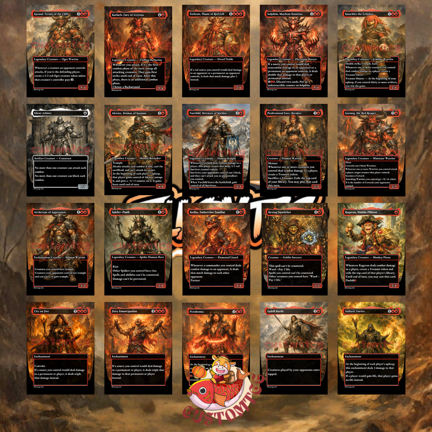 Kratos, God of War Custom Deck
