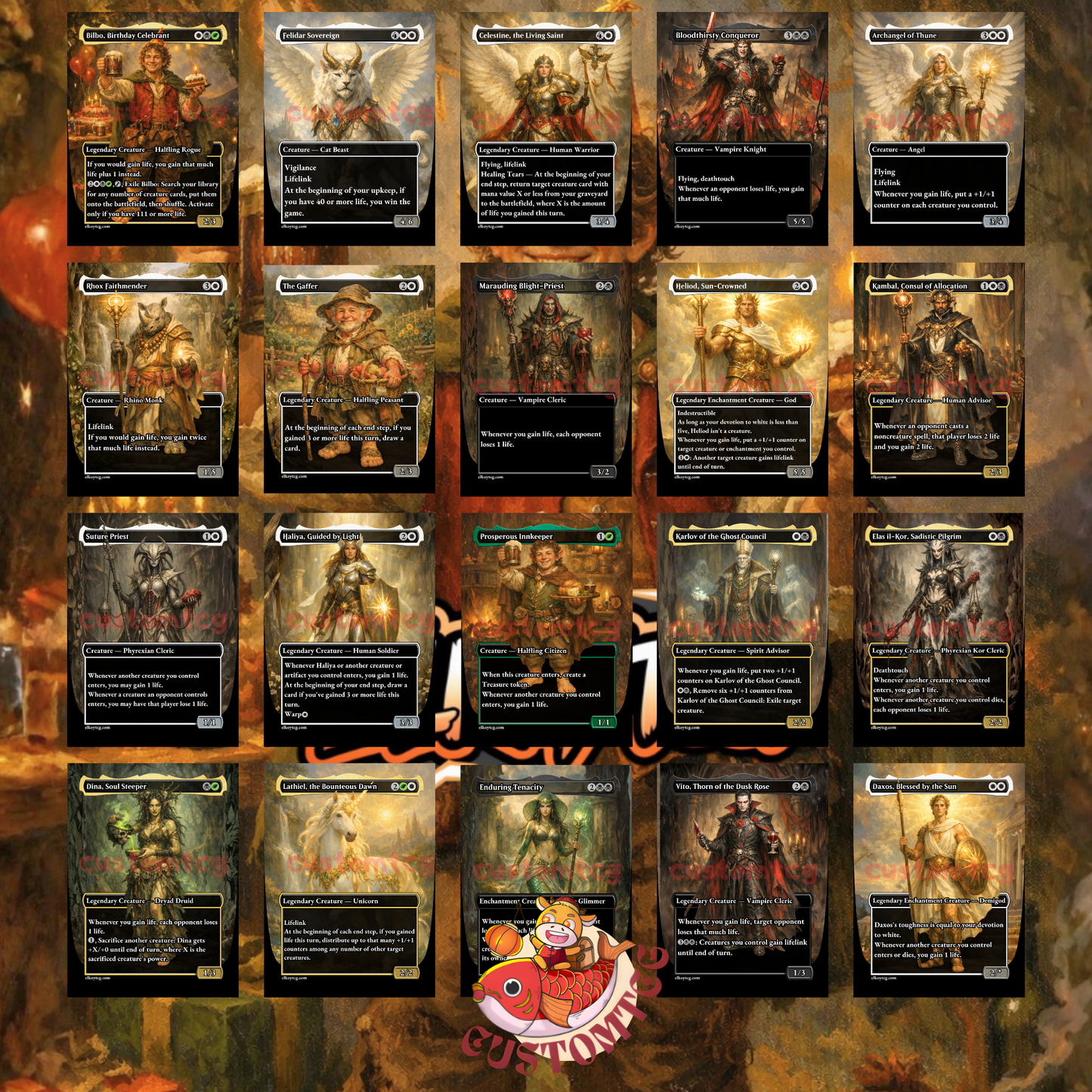 Bilbo, Birthday Celebrant custom deck