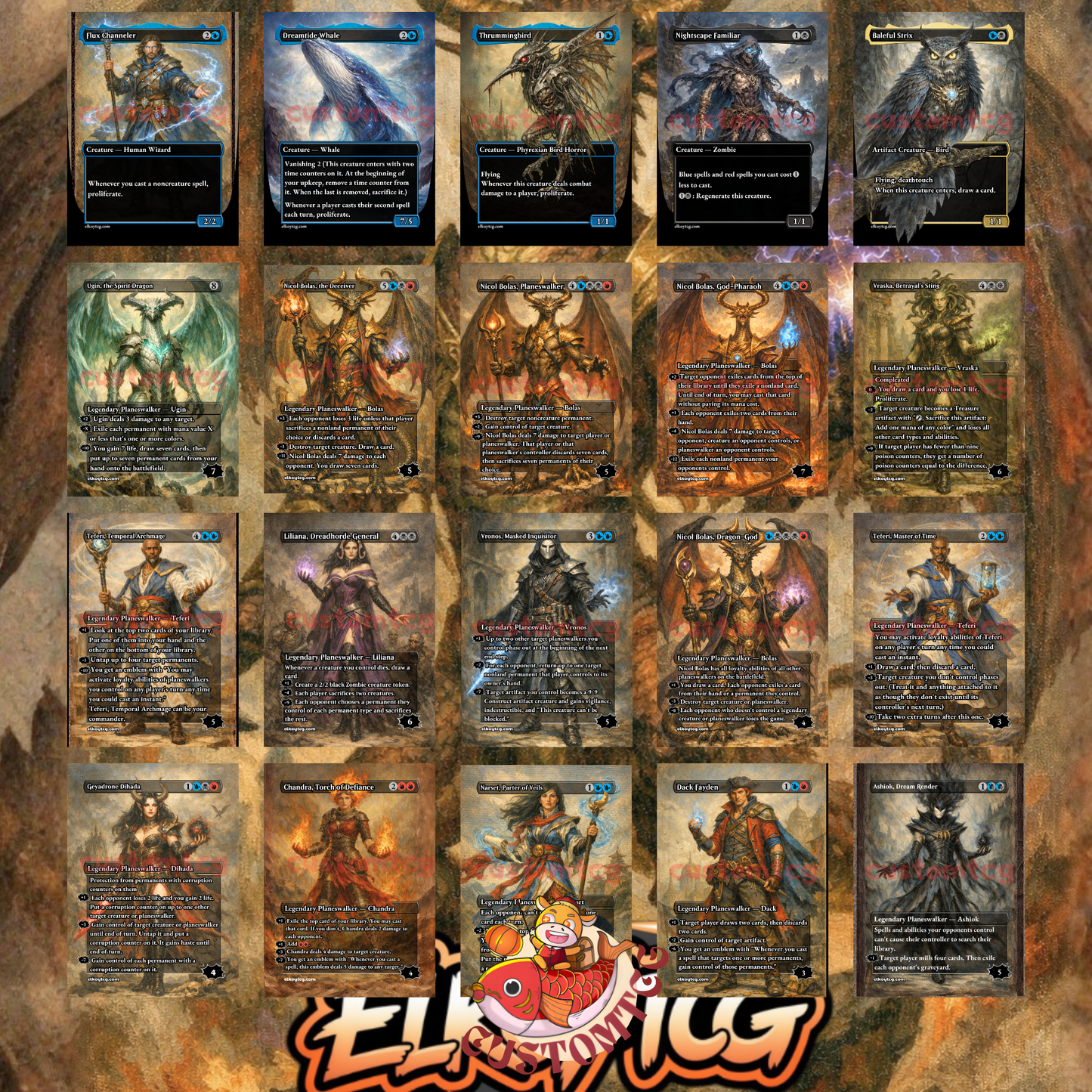 Nicol Bolas, the Ravager Custom Deck