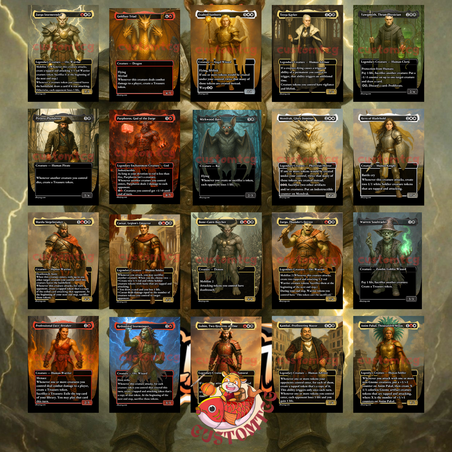 Zurgo Stormrender Custom Deck