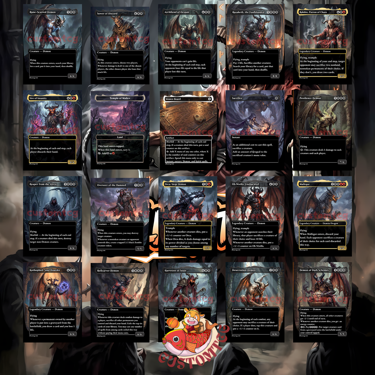 Rakdos, Patron of Chaos — Demon Tribal Custom Deck