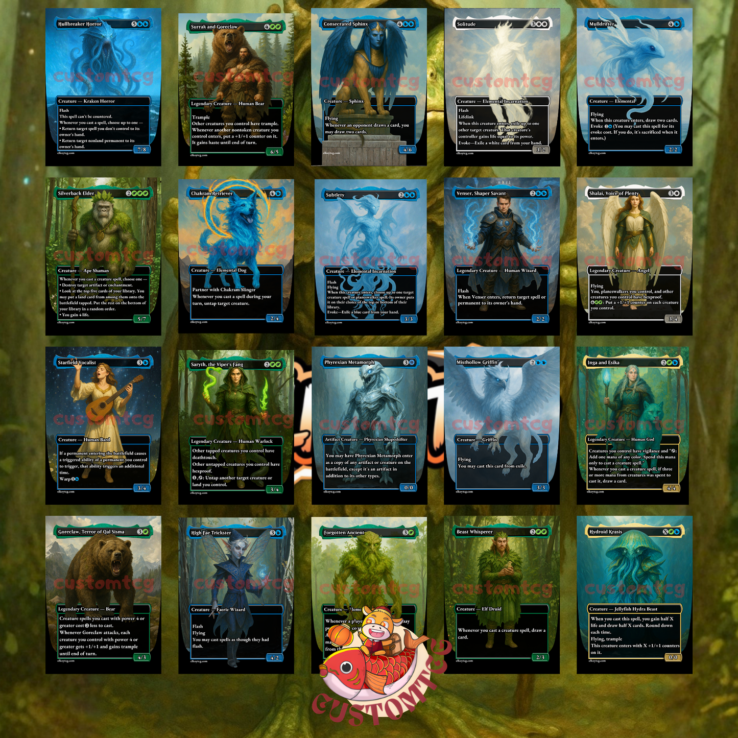 Helga, Skittish Seer – Custom Deck