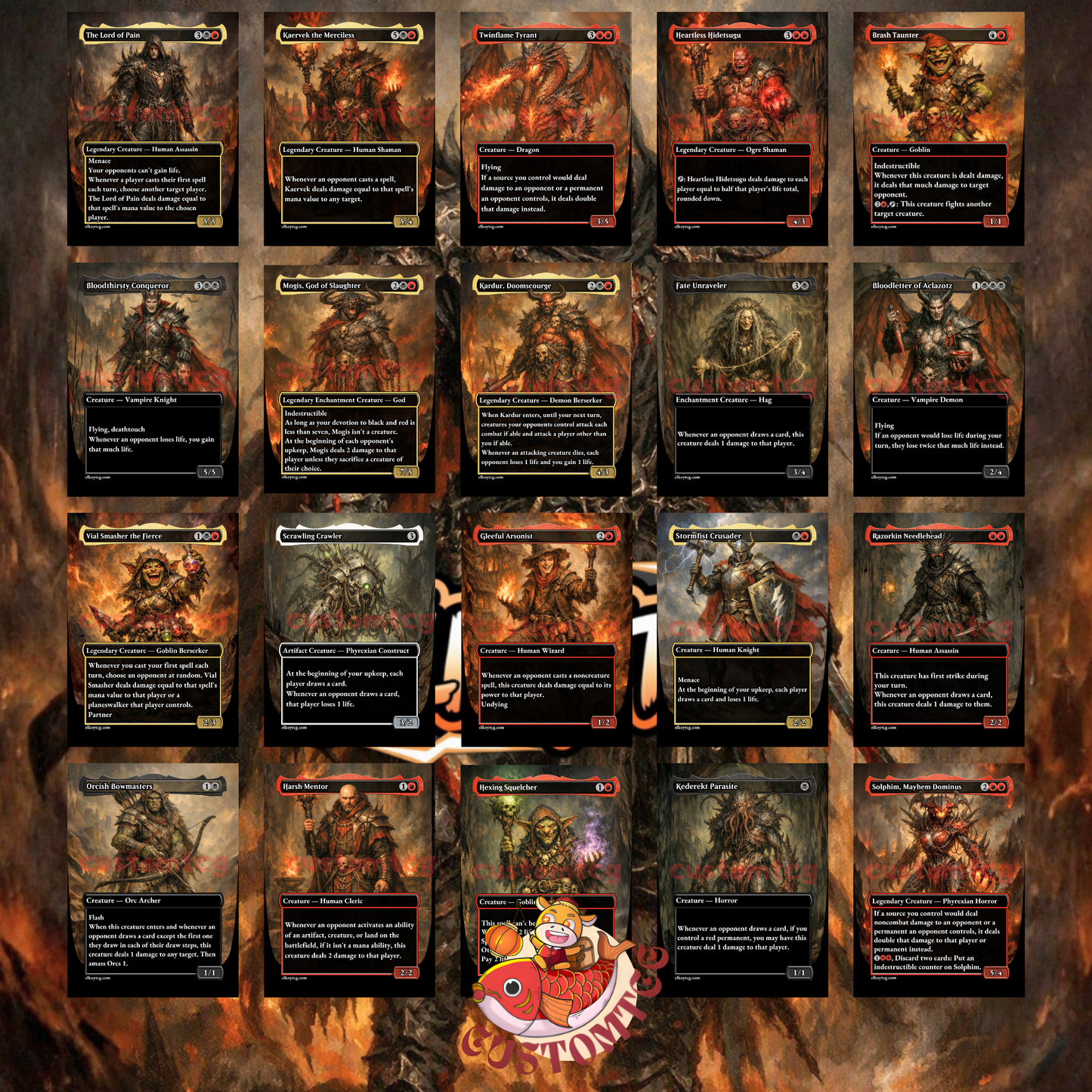 The Lord of Pain Custom Deck (Rakdos Punisher / Group Slug)