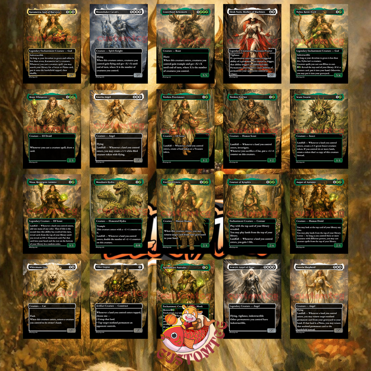 Karametra, God of Harvests — Selesnya (GW) Landfall & Ramp Commander Custom Deck