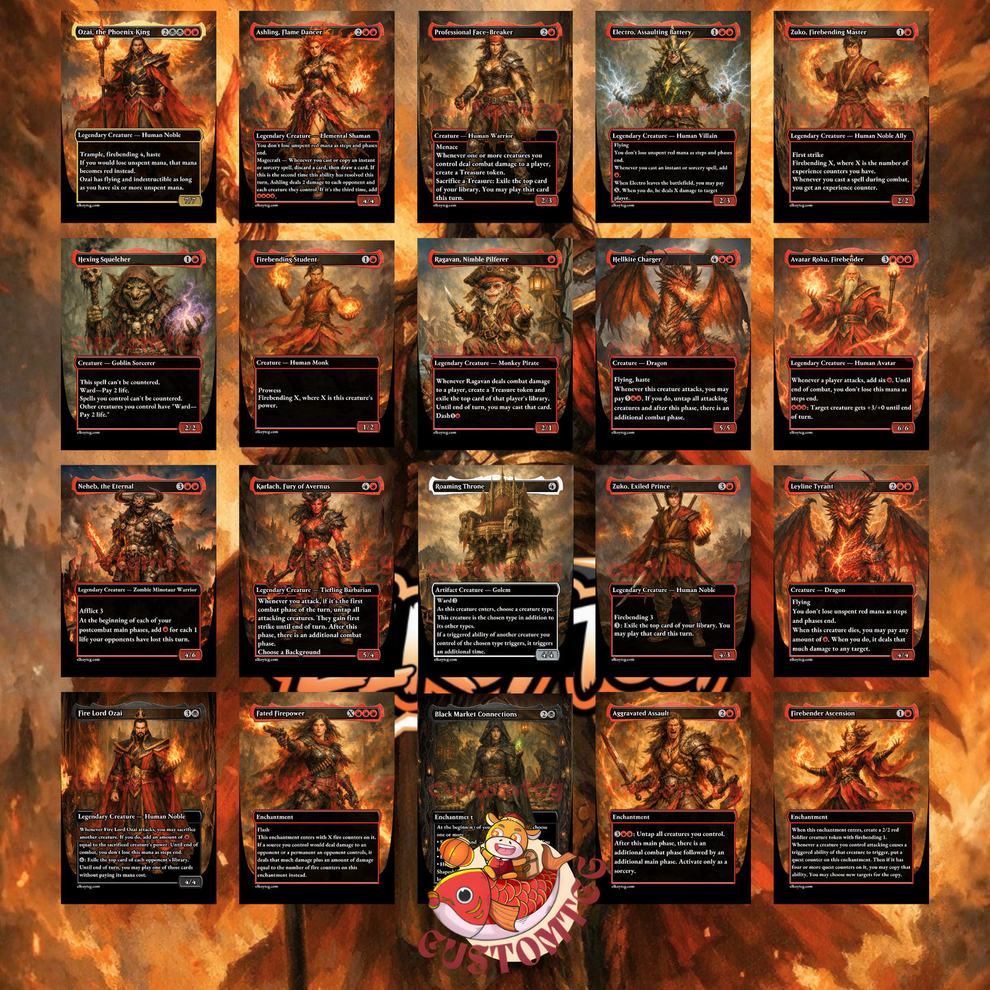 Ozai, the Phoenix King Custom Deck
