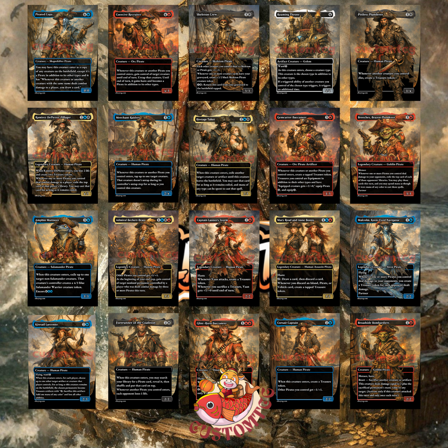 Admiral Brass, Unsinkable Custom Deck