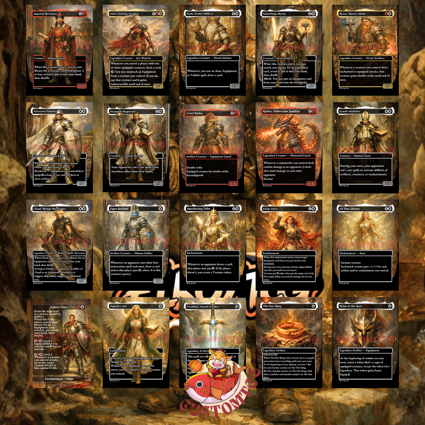 Ardenn, Intrepid Archaeologist & Rograkh, Son of Rohgahh Custom Deck