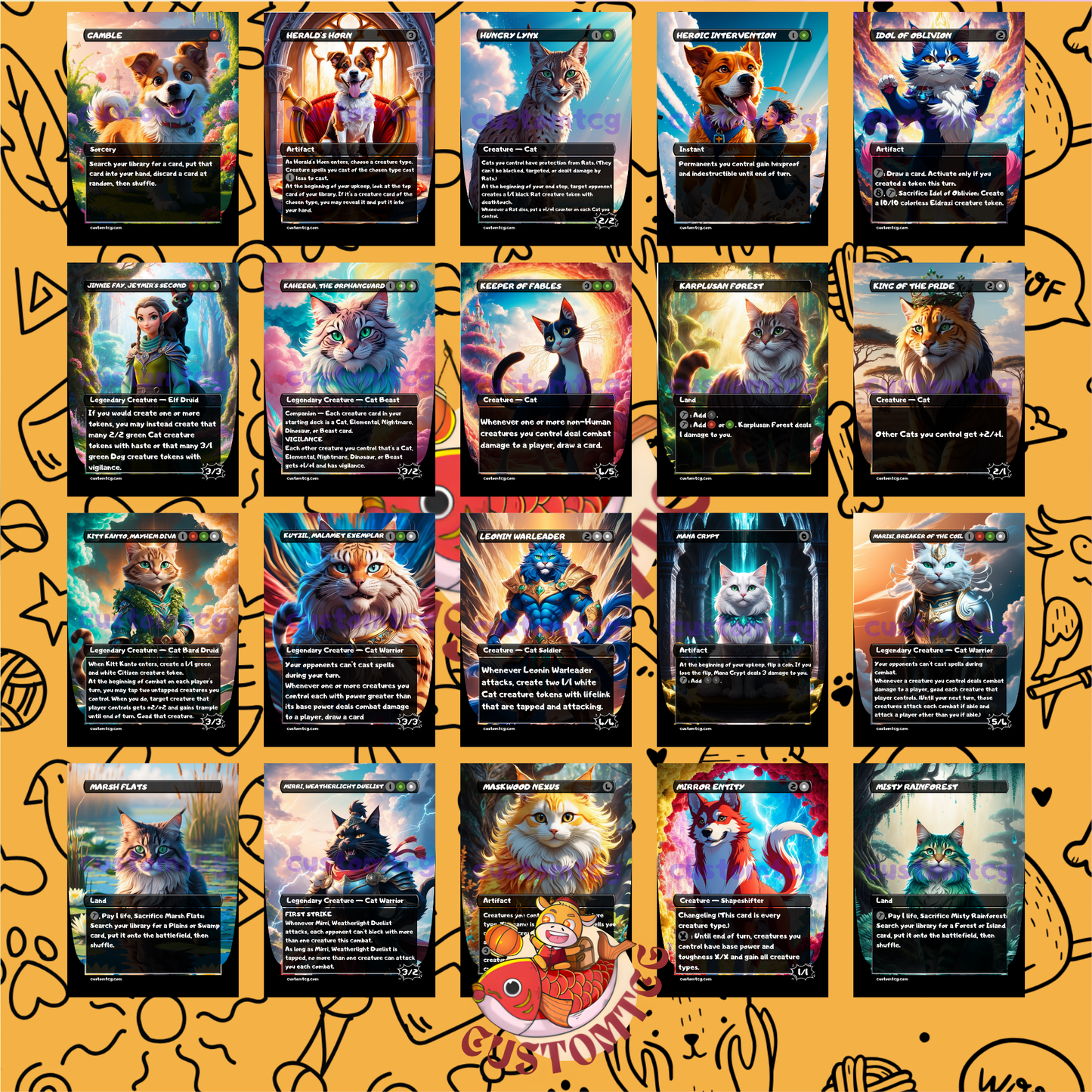 Rin and Seri - Dogs and Cats Deck