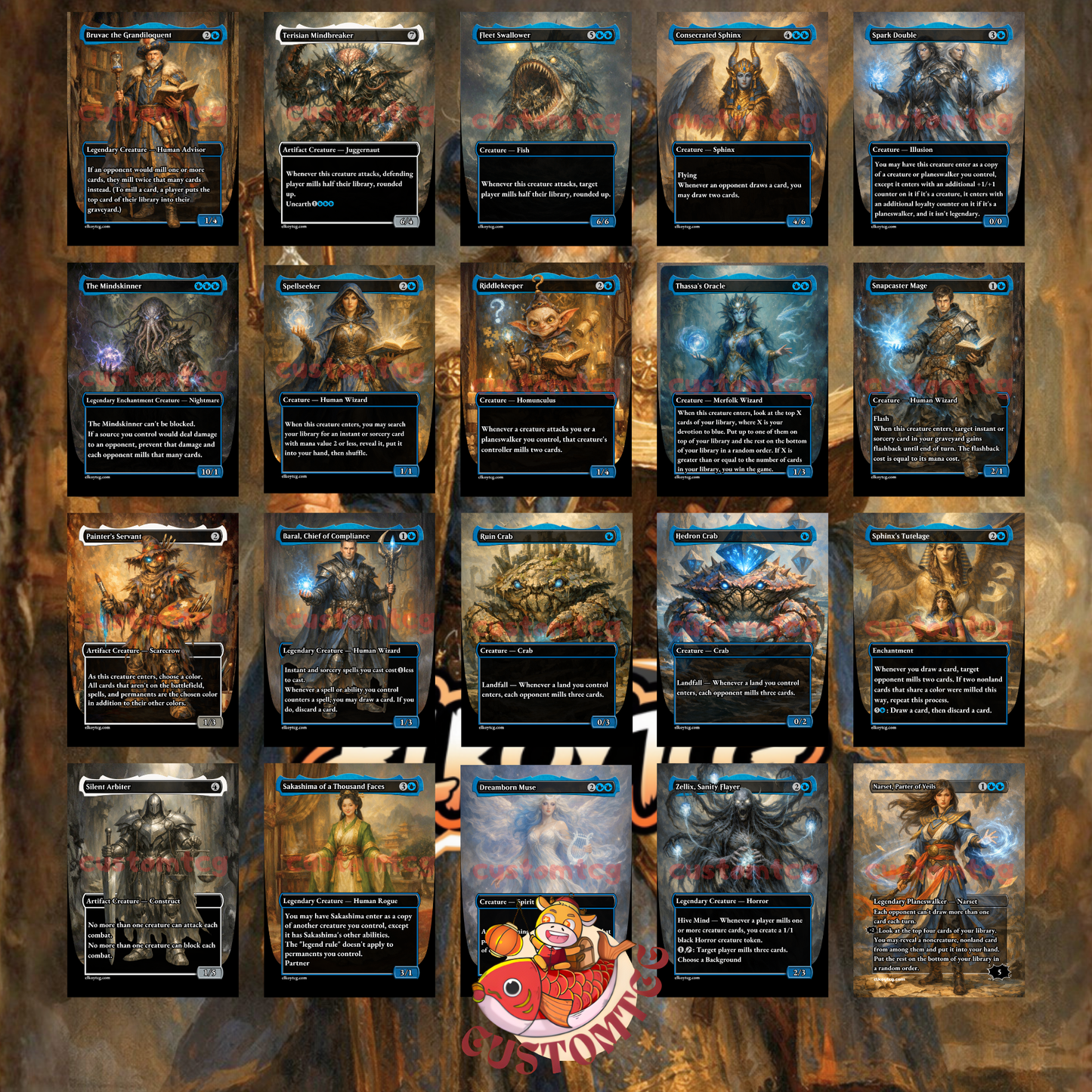 Bruvac the Grandiloquent custom commander deck