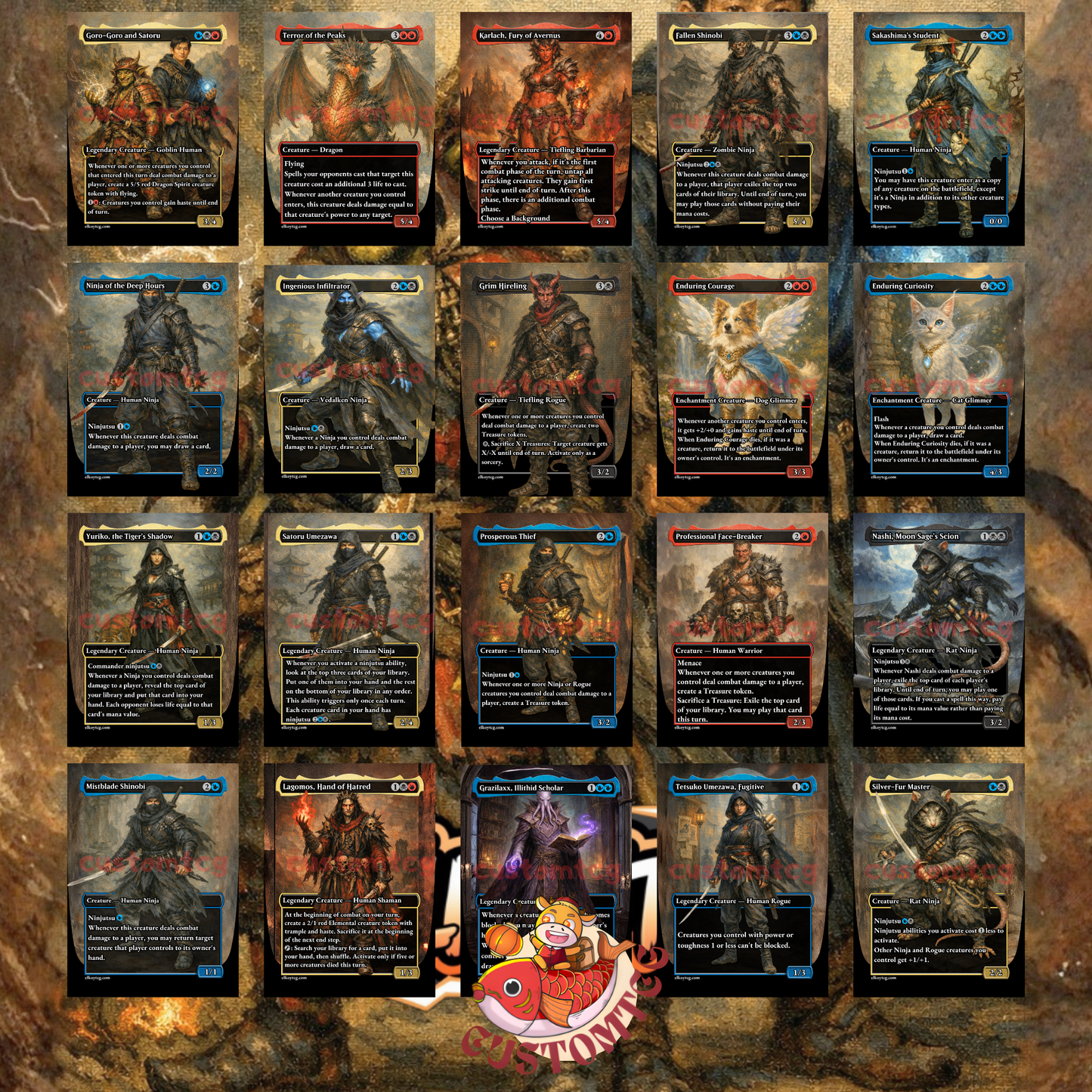 Goro-Goro and Satoru Custom Deck