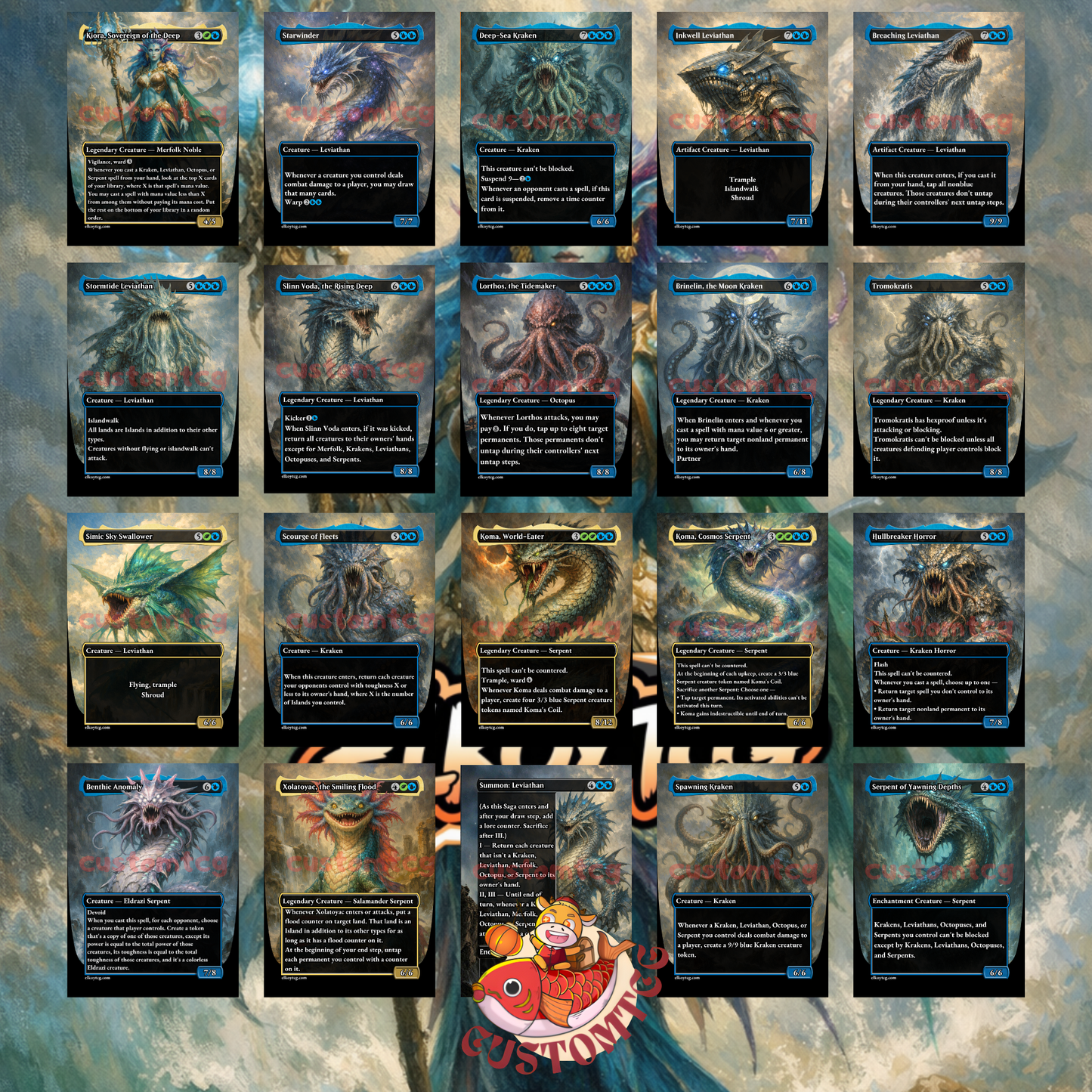 Kiora, Sovereign of the Deep Custom Deck
