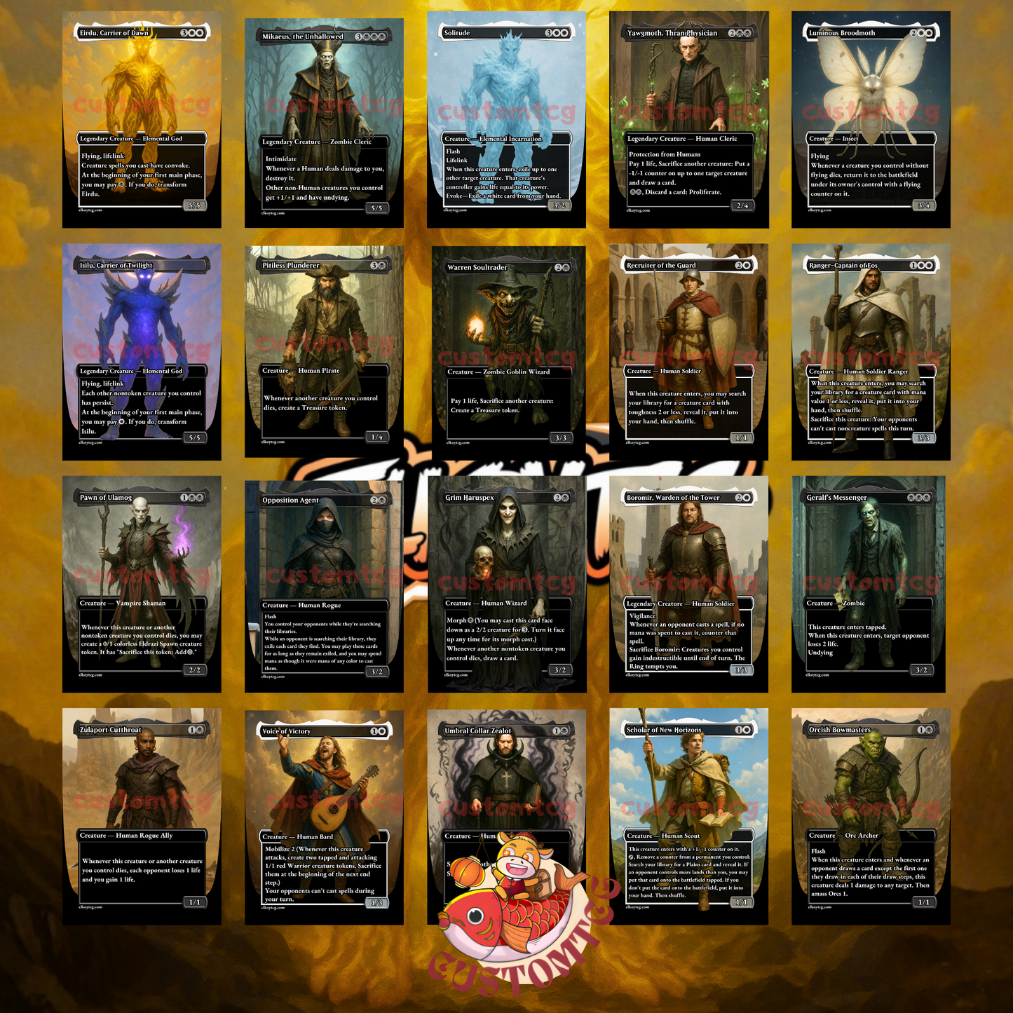 🌓 Eirdu, Carrier of Dawn // Isilu, Carrier of Twilight — Custom Commander Deck