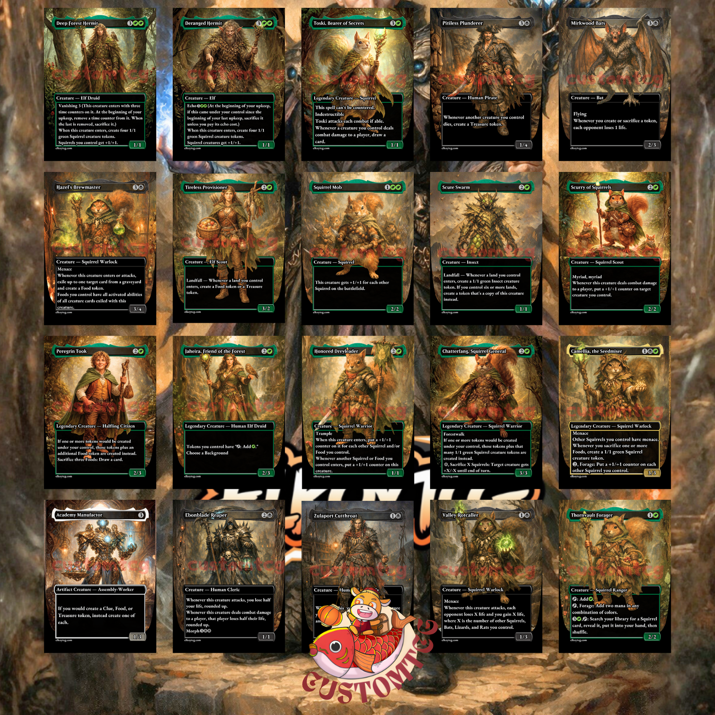 Hazel of the Rootbloom – Custom Deck  🌰🐿️