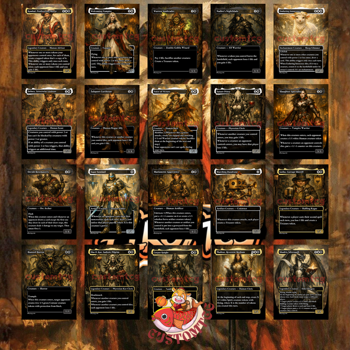Kambal, Profiteering Mayor — Orzhov Token Swarm Custom Deck