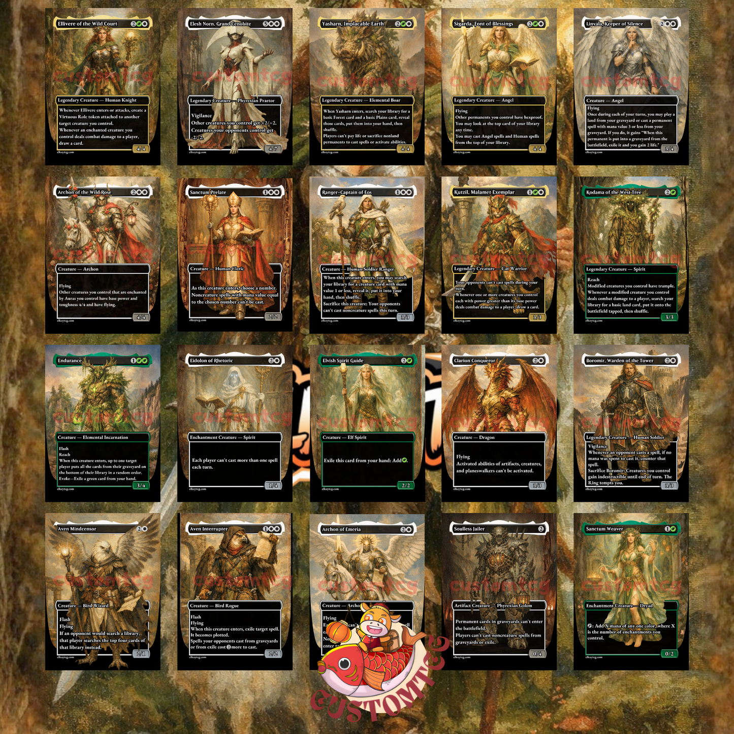 Ellivere of the Wild Court Custom Deck