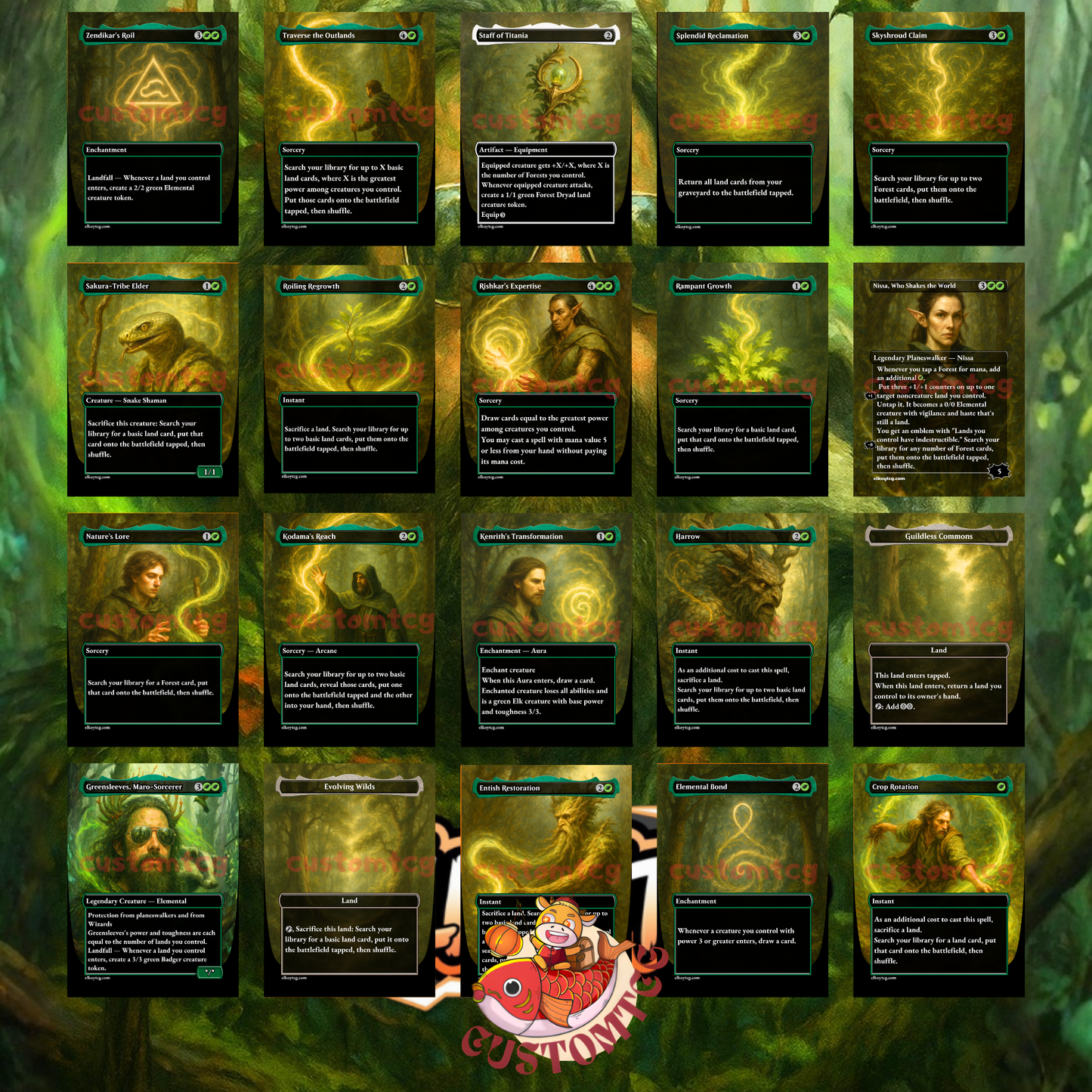 🌿 Greensleeves, Maro-Sorcerer — Custom Deck