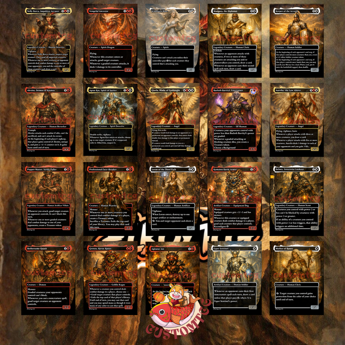 NELLY BORCA, IMPULSIVE ACCUSER — Boros Goad & Chaos Custom Deck
